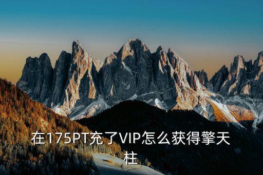 在175PT充了VIP怎么获得擎天柱