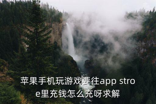 手游eve苹果怎么充值，苹果手机玩游戏要往app stroe里充钱怎么充呀求解