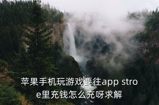 手游eve苹果怎么充值，苹果手机玩游戏要往app stroe里充钱怎么充呀求解