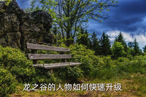 龙之谷的人物如何快速升级