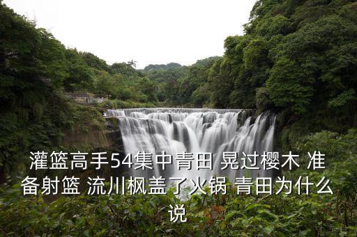 灌篮高手手游流川大招怎么盖，灌篮高手54集中青田 晃过樱木 准备射篮 流川枫盖了火锅 青田为什么说