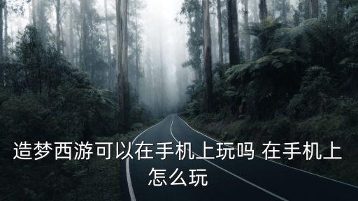 造梦西游可以在手机上玩吗 在手机上怎么玩