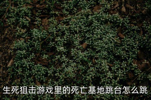 生死狙击手游蝰蛇狂怒怎么得到，生死狙击游戏里的死亡基地跳台怎么跳