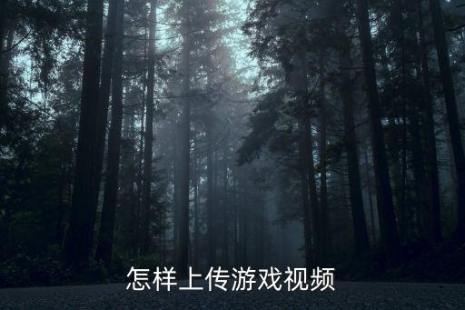 怎样上传游戏视频