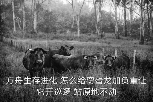 方舟生存进化 怎么给窃蛋龙加负重让它开巡逻 站原地不动
