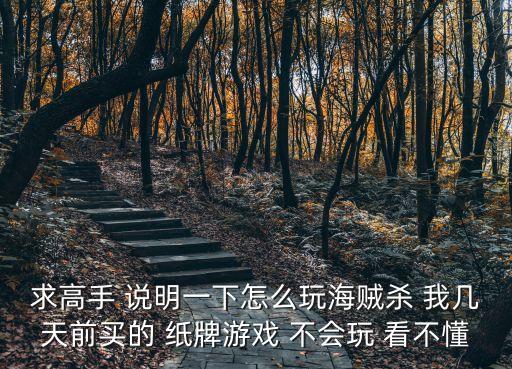 求高手 说明一下怎么玩海贼杀 我几天前买的 纸牌游戏 不会玩 看不懂
