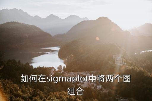 如何在sigmaplot中将两个图组合