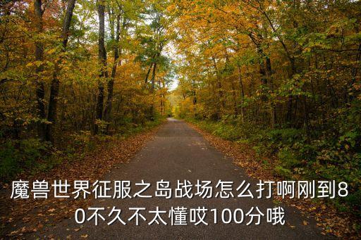 命令与征服手游战斗岛怎么打，魔兽世界征服之岛战场怎么打啊刚到80不久不太懂哎100分哦