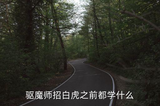 驱魔师招白虎之前都学什么