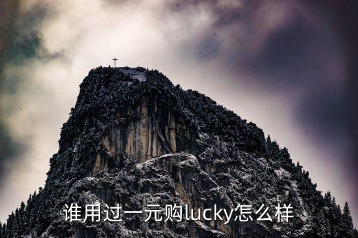 1元手游平台代理怎么样，谁用过一元购lucky怎么样