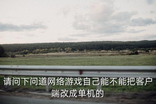 请问下问道网络游戏自己能不能把客户端改成单机的