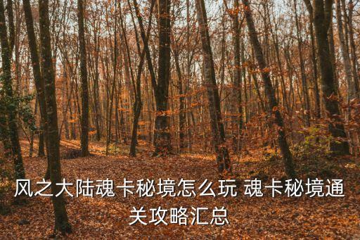 问道手游大秘境怎么通关，问道手游须弥秘境怎么玩