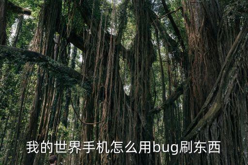我的世界手机怎么用bug刷东西