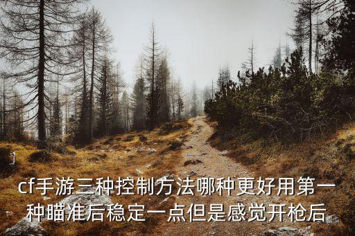 cf手游三种控制方法哪种更好用第一种瞄准后稳定一点但是感觉开枪后