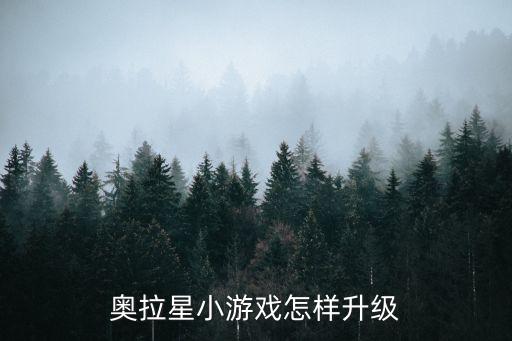 奥拉星小游戏怎样升级