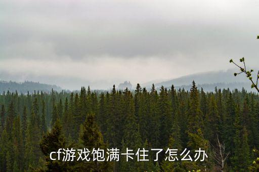 cf游戏饱满卡住了怎么办