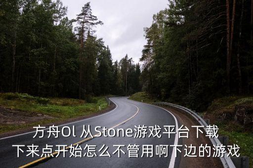 方舟Ol 从Stone游戏平台下载下来点开始怎么不管用啊下边的游戏