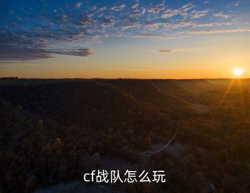 cf战队怎么玩