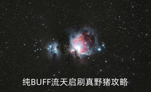 奥拉星手游天启装备怎么刷，纯BUFF流天启刷真野猪攻略