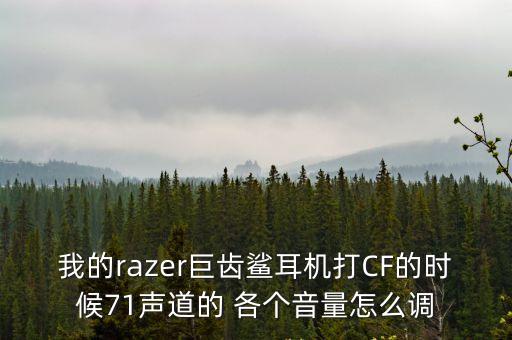 我的razer巨齿鲨耳机打CF的时候71声道的 各个音量怎么调