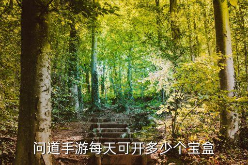 问道手游每天可开多少个宝盒