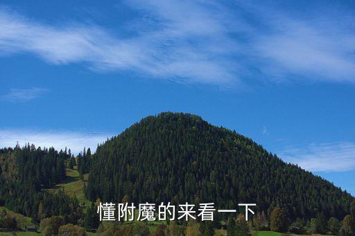 懂附魔的来看一下