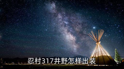 忍村317井野怎样出装