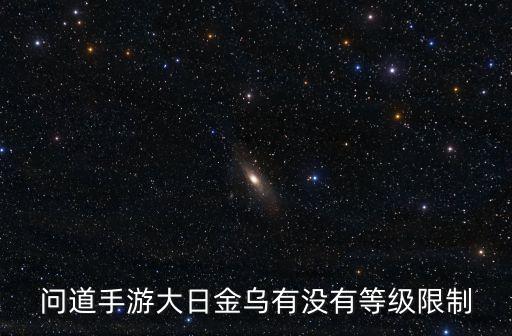 问道手游大日金乌有没有等级限制