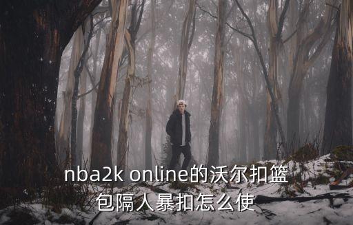 nba2k online的沃尔扣篮包隔人暴扣怎么使