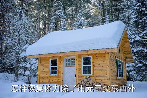 怎样恢复体力除了用元宝买东西外