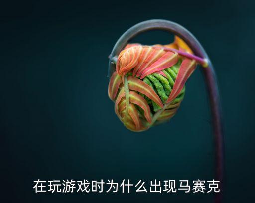 在玩游戏时为什么出现马赛克
