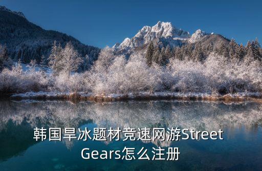 韩国旱冰题材竞速网游Street Gears怎么注册