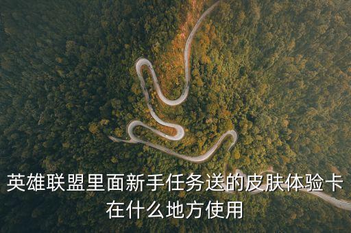 英雄联盟里面新手任务送的皮肤体验卡在什么地方使用