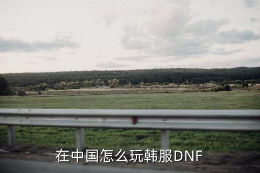 在中国怎么玩韩服DNF