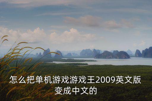 怎么把单机游戏游戏王2009英文版变成中文的