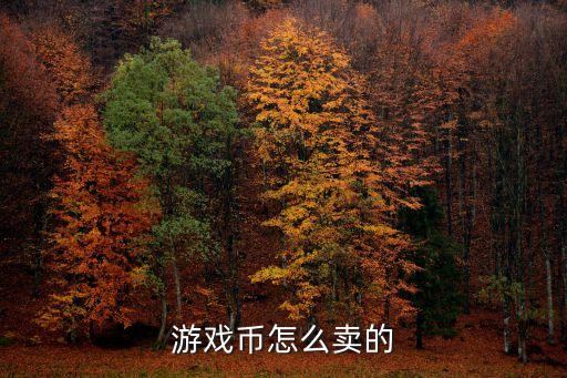 游戏币怎么卖的