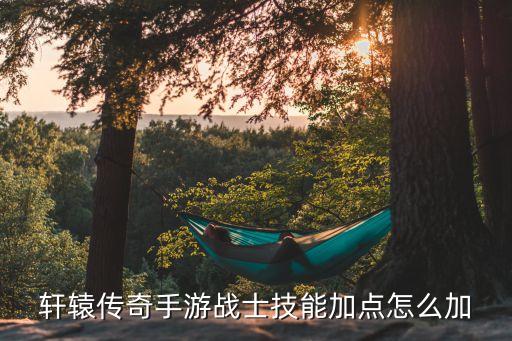 轩辕传奇手游战士技能加点怎么加