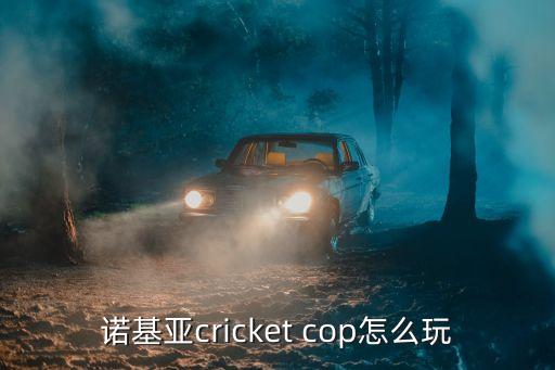 cop手游怎么打，诺基亚cricket cop怎么玩