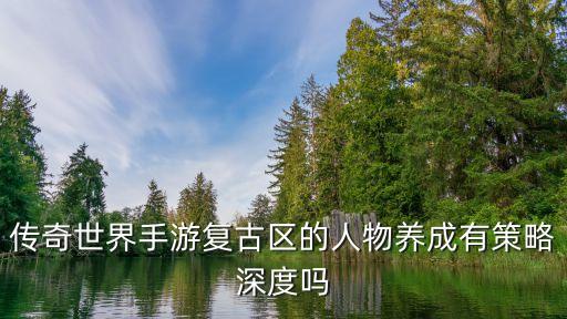 传奇世界手游复古区的人物养成有策略深度吗