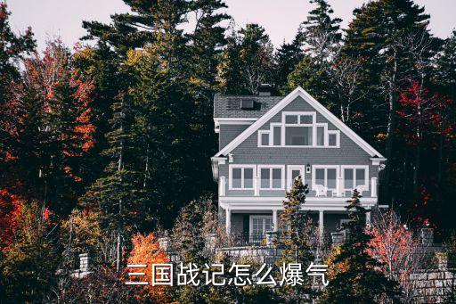 三国战记怎么爆气