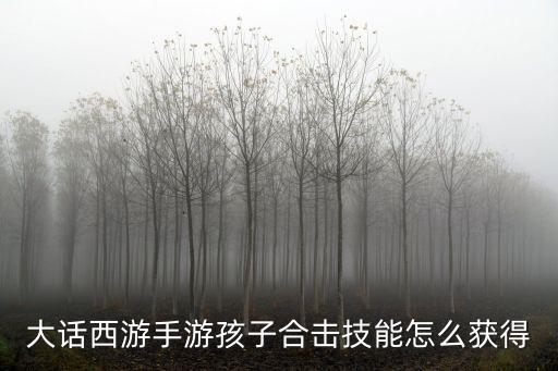 大话西游手游孩子合击技能怎么获得