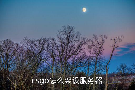 csgo怎么架设服务器