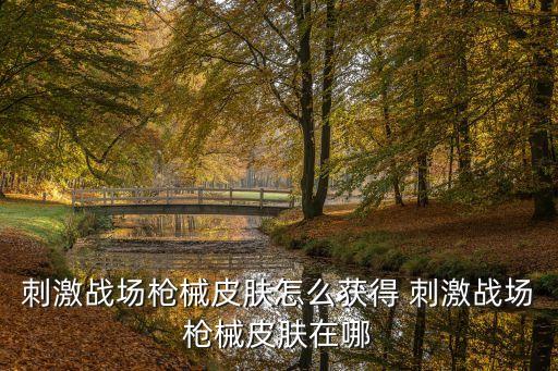 刺激战场枪械皮肤怎么获得 刺激战场枪械皮肤在哪