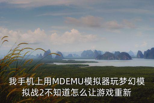 我手机上用MDEMU模拟器玩梦幻模拟战2不知道怎么让游戏重新