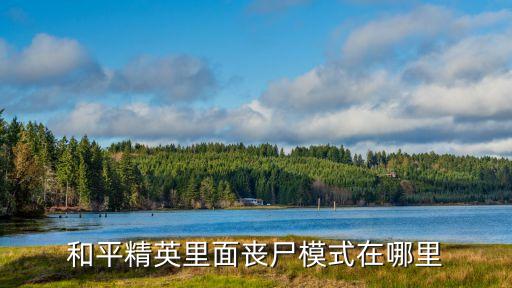 和平精英手游怎么打开僵尸模式，吃鸡怎么调僵尸模式