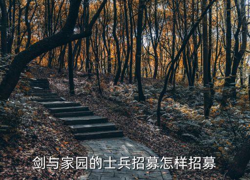 剑与家园的士兵招募怎样招募
