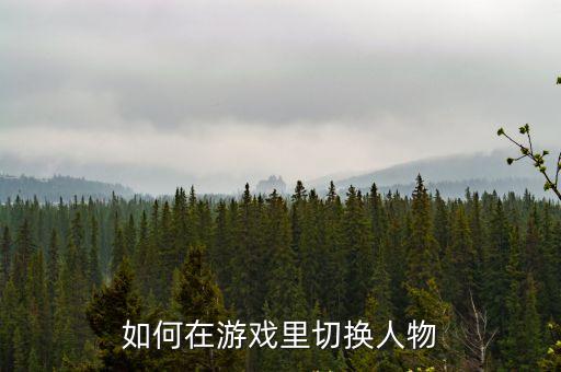 如何在游戏里切换人物