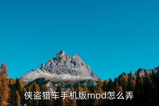 侠盗猎车手机版mod怎么弄