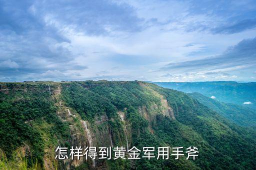 怎样得到黄金军用手斧