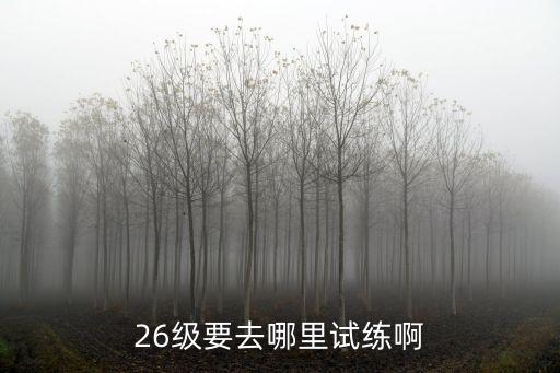 26级要去哪里试练啊